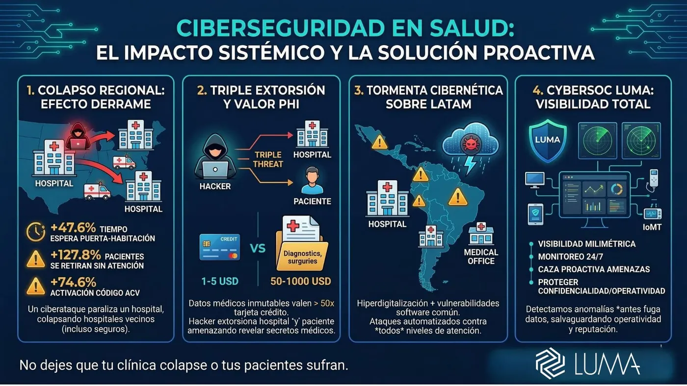 El «Efecto Derrame» en el sector salud: Cuando el ciberataque colapsa a tu vecino
