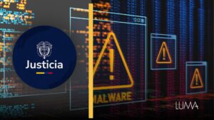Fachada del edificio del Ministerio de Justicia de Colombia en Bogotá afectado por ataque cibernético de ransomware